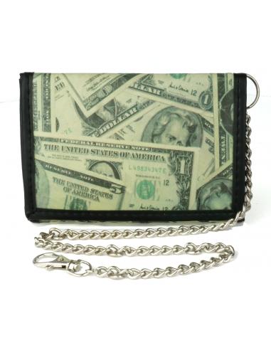 DOLLARS WALLET WITH CHAIN