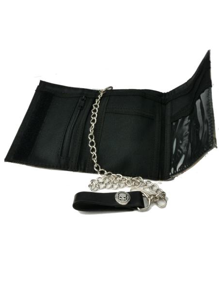 Comprar Cartera Con Cadena Cuadros Beige Remaches Skull a precio de oferta