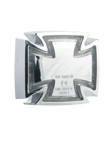 GOTHIC REAR LIGHT CHROMED - E-MARK