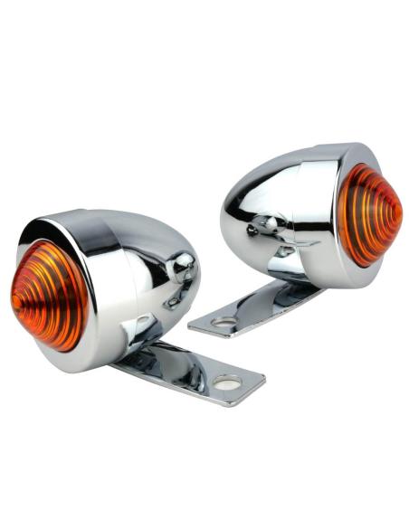 SINAIS DE VIRAGEM BALA CROMADA COM PLACA