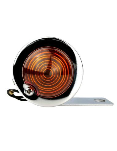 CHROME TURN SIGNALS BULLET TYPE WITH PLATE