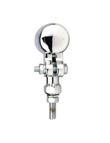 ROUND RETRO TURN SIGNAL IN CHROME-PLATED METAL