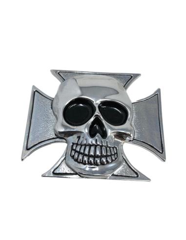 EMBLEMA CRUZADO DO CRÂNIO 7,5 X 6,5 CM