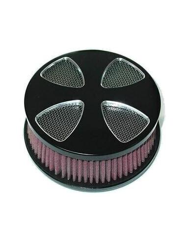 HIGH PERFORMANCE  MALTESE CROSS BLACK  AIR CLEANER