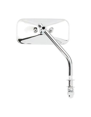 MIROIR RECTANGULAIRE CHROMÉ POUR HARLEY