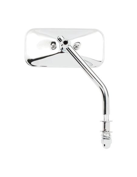 MIROIR RECTANGULAIRE CHROMÉ POUR HARLEY