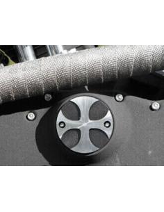 CROSS BLACK POINT COVER FITS HARLEY MODELS