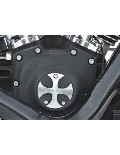 CROSS BLACK POINT COVER FITS TWIN CAM HARLEY MODELS