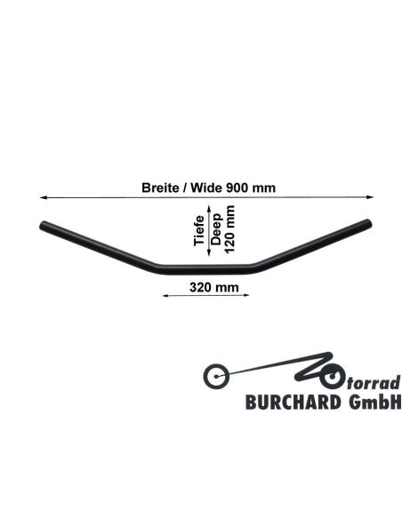 GUIDON "DRAG STYLE X-WIDE" 90CM NOIR
