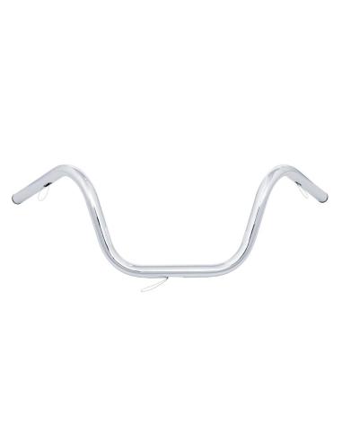 HANDLEBAR "FXWG STYLE" CHROME WITH NOTCHES (HD)