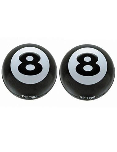 Comprar Pareja Tapas Valvula Bola Billar Nº 8 a precio de oferta