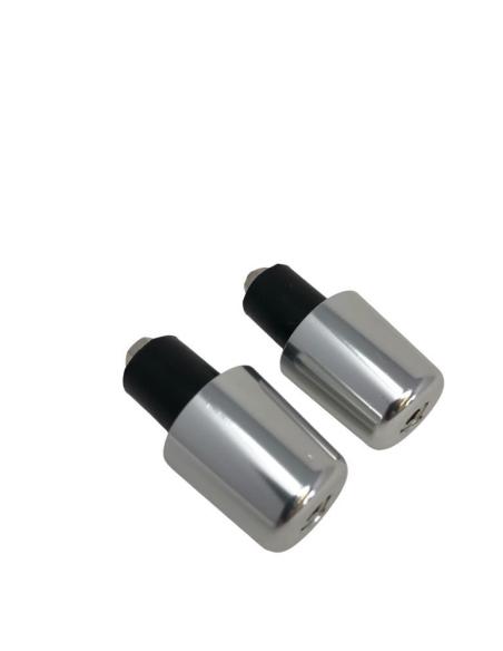 BAR-ENDS SILVER ANODIZED FITS 25MM HANDLEBARS