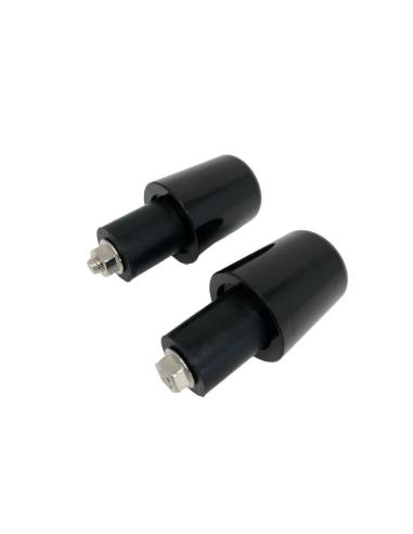 Contrapesos De Brilho Preto Para Guidão De 25Mm
