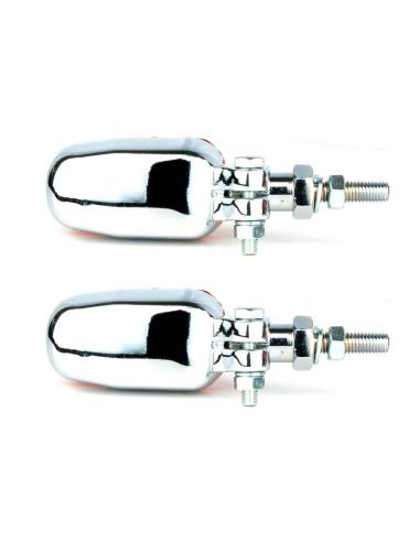 PAIR OF RETRO OVAL TURN SIGNALS