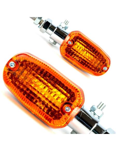 PAIR OF RETRO OVAL TURN SIGNALS