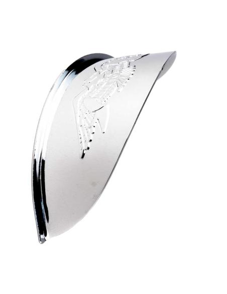 CHROME VISOR FOR AUXILIARY HEADLIGHT 4 1/2 EAGLE