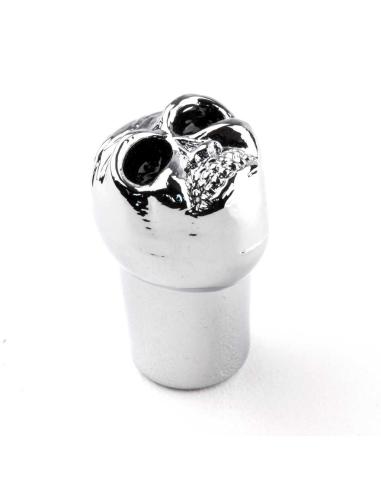 Comprar Tapa Para Válvula Cromada Calavera a precio de oferta