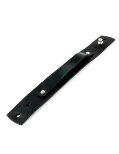 BRACELET EN CUIR NOIR AVEC BANDE DÉCORATIVE 2