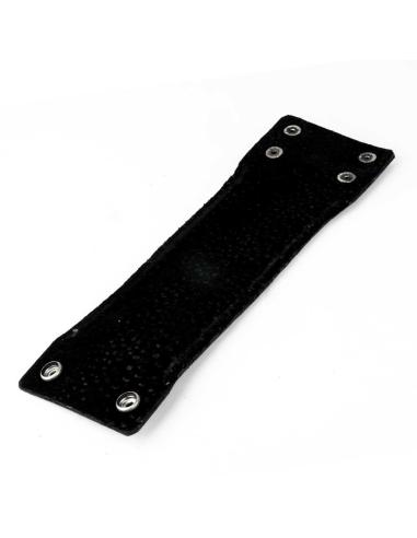 Comprar Brazalete Ancho De Piel Marrón Trenzado a precio de oferta