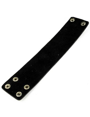 BROWN SMOOTH LEATHER BRACELET 23X5 CM.