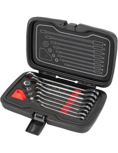 OPEN WRENCH SET WITH RATCHET ADAPTERS