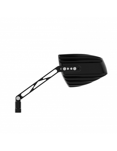 HOMOLOGATED HIGHSIDER WAVE BLACK MOTORCYCLE MIRRORS
