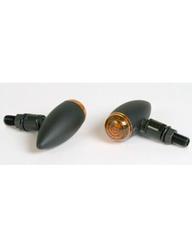 Comprar Intermitentes Micro-Bullet Aluminio Negro Homologado a precio de oferta