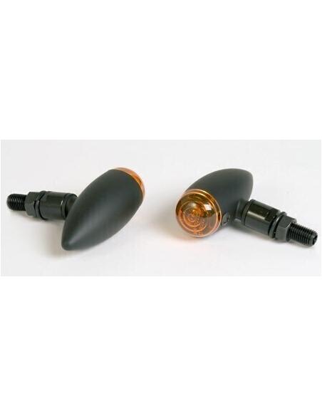 Comprar Intermitentes Micro-Bullet Aluminio Negro Homologado a precio de oferta