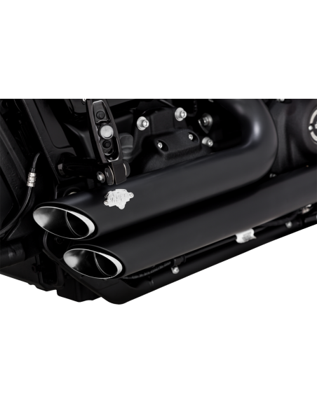 Escape Vance & Hines Shortshots Staggered Pcx Preto Softail M8 2018-Up
