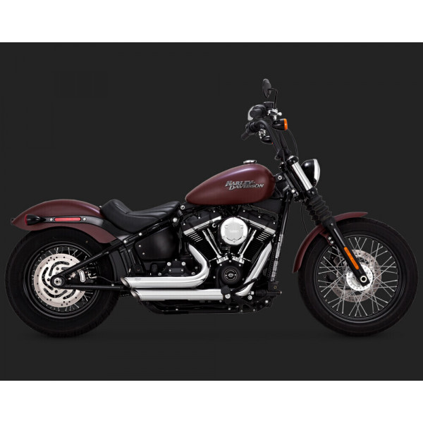 ESCAPE VANCE & HINES SHORTSHOTS STAGGERED PCX CHROME SOFTAIL M8 2018-UP