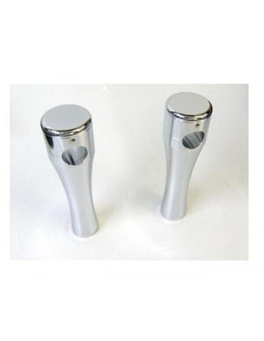 TOURELLES RONDES LISSES DE 6" CHROMÉES