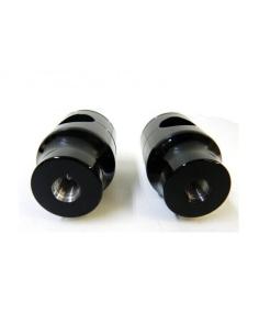 ROUND RISERS BLACK 2" 2