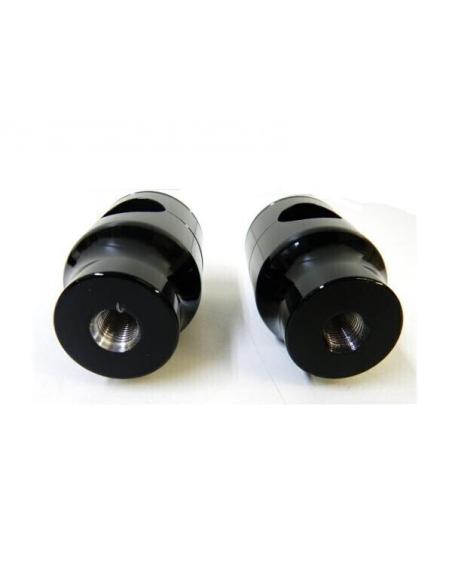 ROUND RISERS BLACK 2"
