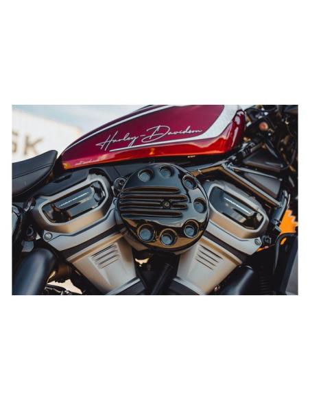 Comprar Tapa De Filtro De Aire Cult-Werk Slotted Negro Brillo Hd Rh975 Nightster a precio de oferta