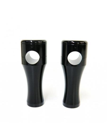 ROUND RISERS BLACK 4"