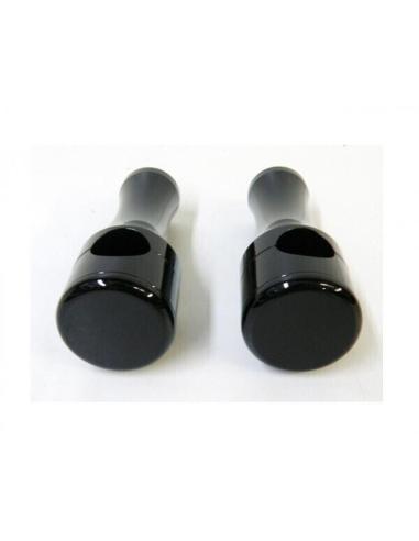 TOURELLES RONDES LISSES NOIRES 4" NOIRES