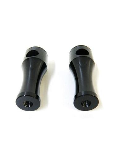 TOURELLES RONDES LISSES NOIRES 4" NOIRES