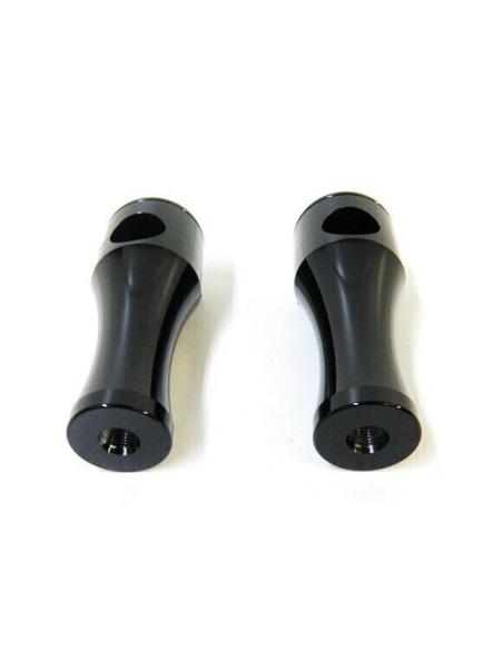 ROUND RISERS BLACK 4"