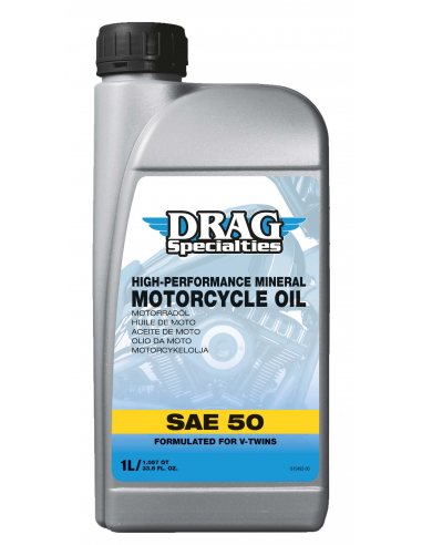 ACEITE DRAG SPECIALTIES MINERAL SAE 50 1L