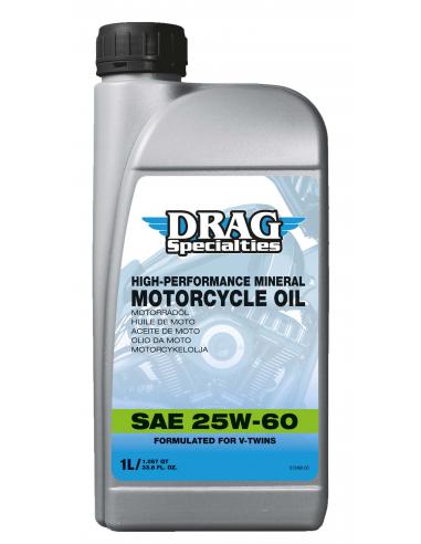 ACEITE DRAG SPECIALTIES MINERAL 25W-60 1L