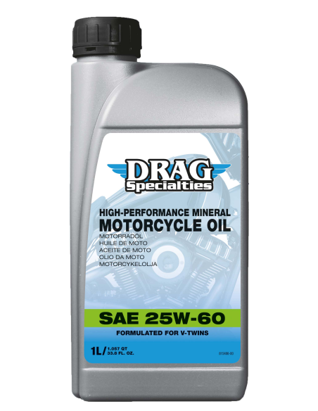 Acquista Olio Drag Specialties Minerale 25W-60 1L a prezzo scontato