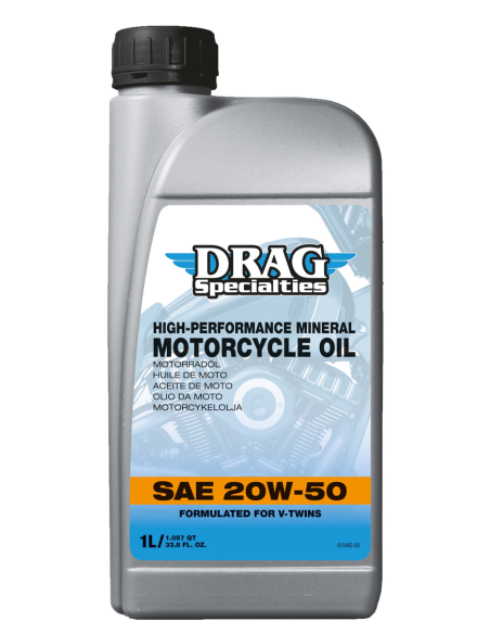 Acquista Olio Drag Specialties Minerale 20W-50 1L a prezzo scontato