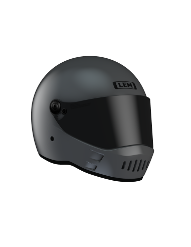CAPACETE RETRO KICK TITÂNIO FOSCO: RELEITURA MODERNA DO LEM 5