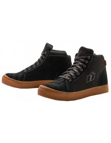 ICON CARGA BLACK SNEAKERS WITH BROWN SOLE