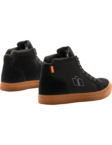 ICON CARGA BLACK SNEAKERS WITH BROWN SOLE
