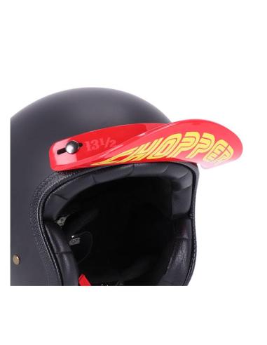 VISIÈRE 13-1/2 SCUM ROUGE TYPE CAP POUR CASQUES AVEC STOPS
