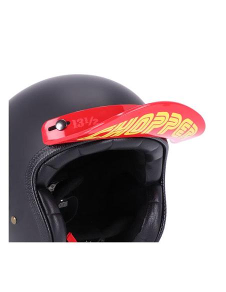 VISIÈRE 13-1/2 SCUM ROUGE TYPE CAP POUR CASQUES AVEC STOPS