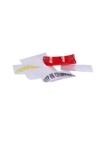 VISIÈRE 13-1/2 SCUM ROUGE TYPE CAP POUR CASQUES AVEC STOPS