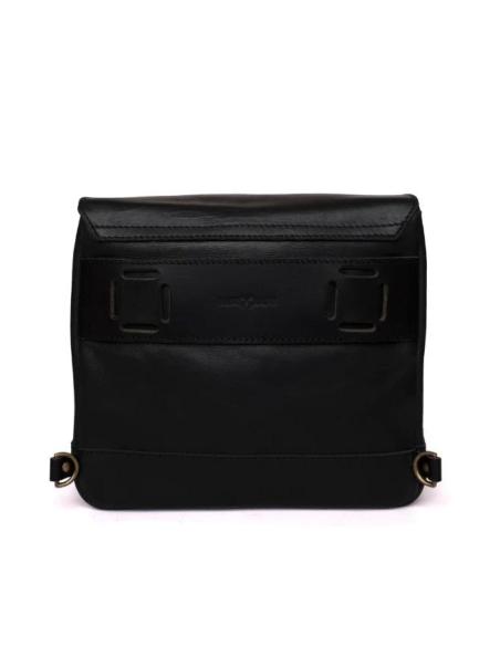 Bolsa De Couro Preta Mensageiro Trip Machine | Preço Promocional
