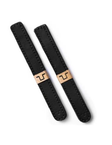 PINCES EN CUIR NOIR POUR CÂBLES DE MACHINE DE DÉCLENCHEMENT